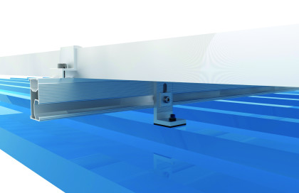 Color steel tile roof mounting structure